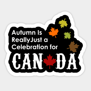 Autumn Appreciation - Canada Leaf Sticker